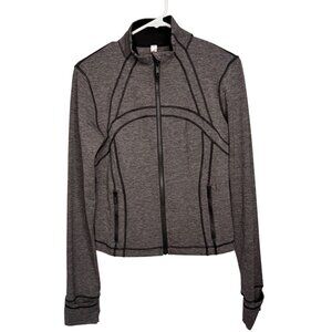 Lululemon Define Jacket Heathered Gray SZ 10 Full-Zip Womens Activewear Yoga